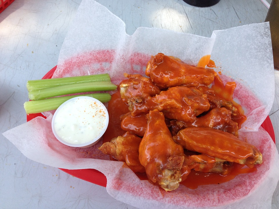 Just a royalty free hot wing photo